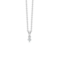Mads Z 14 kt. Crown Diamant Vedhæng 0.04 ct. Hvidguld
