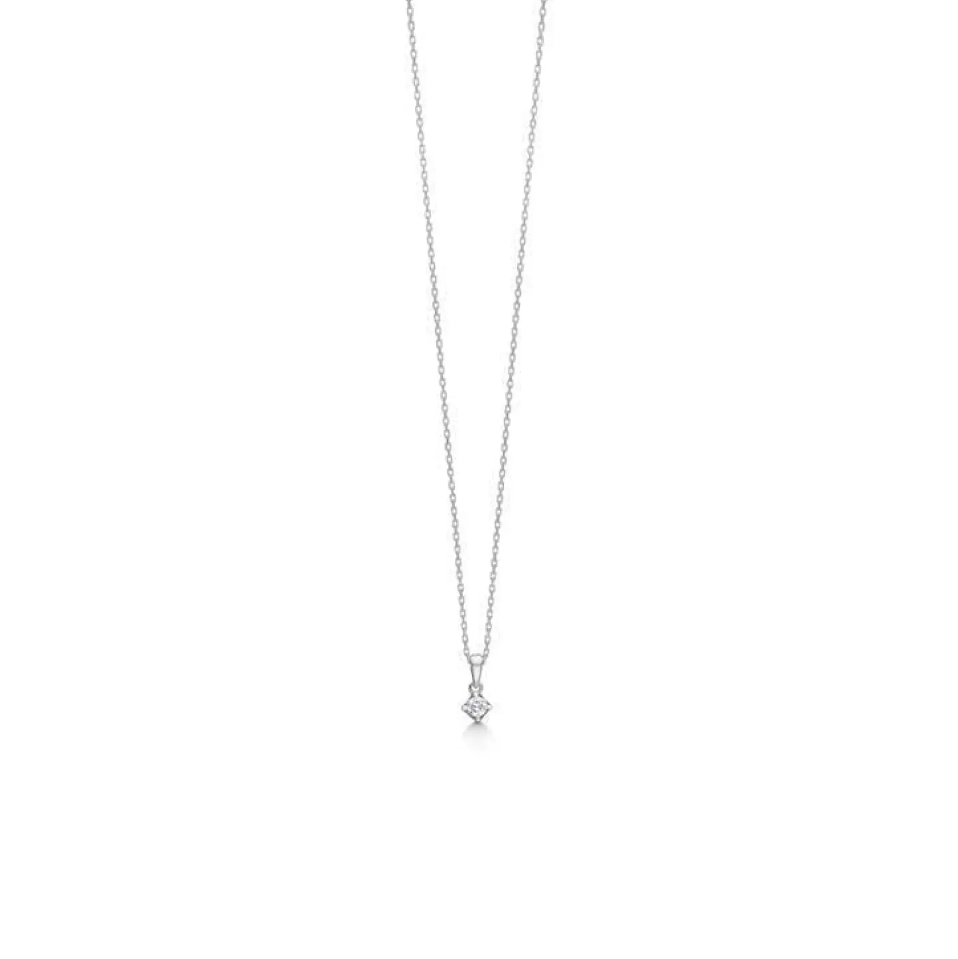 Mads Z 14 kt. Crown Vedhæng 0.09 ct. Hvidguld