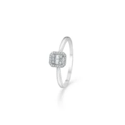 Mads Z 14 kt. Elizabeth Diamant Ring 0.09ct Hvidguld