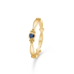Mads Z 14 kt. Poetry XO Ring Med Safir