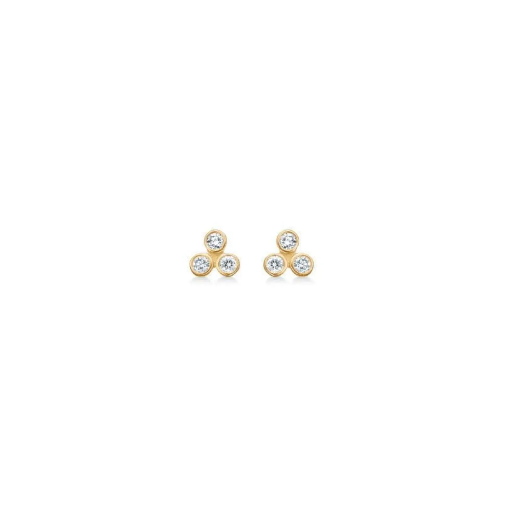 Mads Z 14 kt Trilogy Ørestik 0.12ct - 1511021