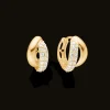 Mads Z Celia 8kt Guld Creoler med Zirkonia