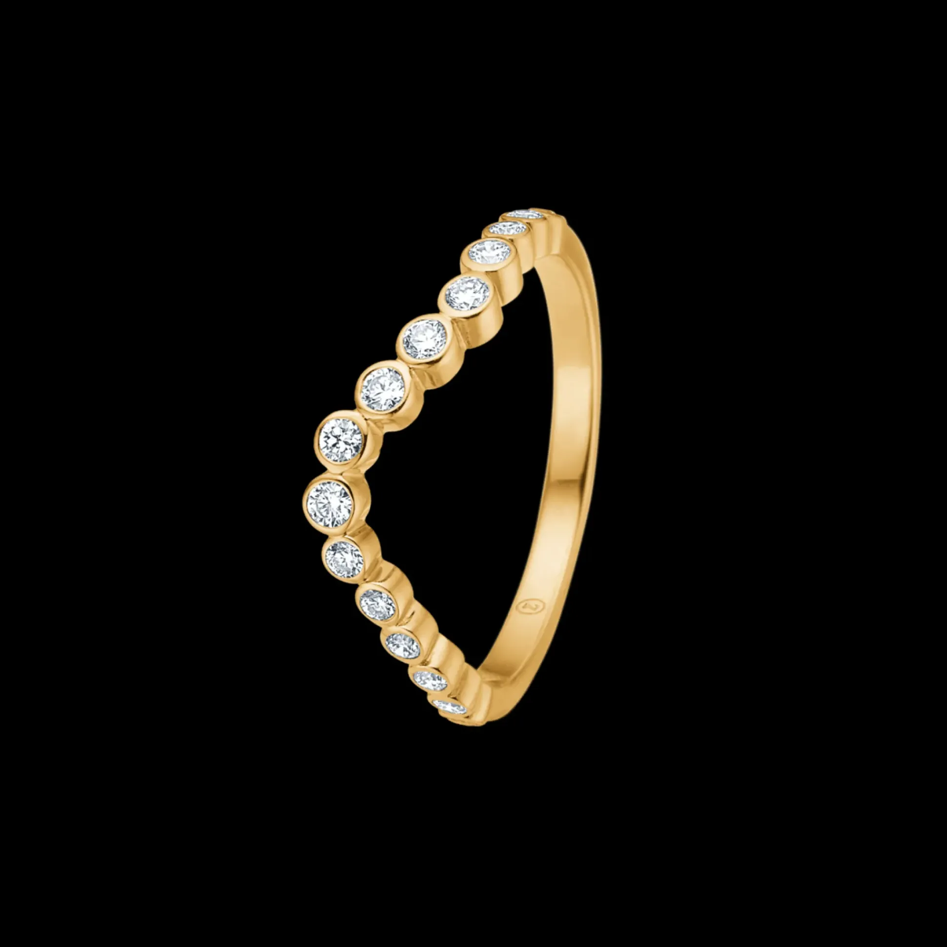Mads Z Freya 14kt Guld Ring Wave 0.28ct W.Si