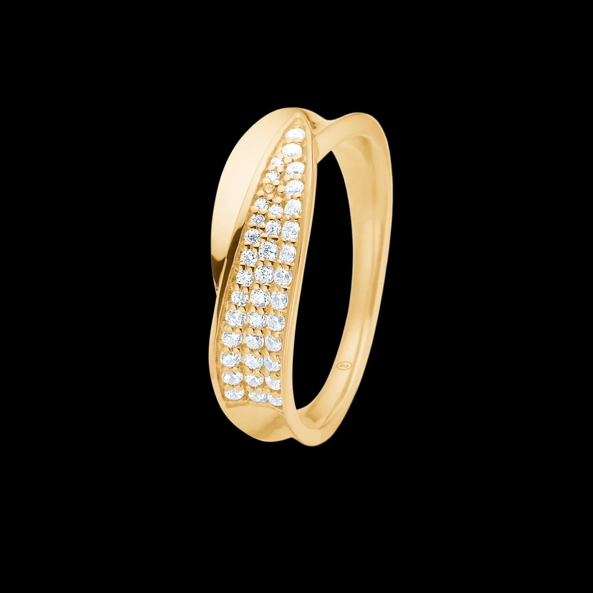 Mads Z Gloria 8kt Guld Ring med Zirkonia