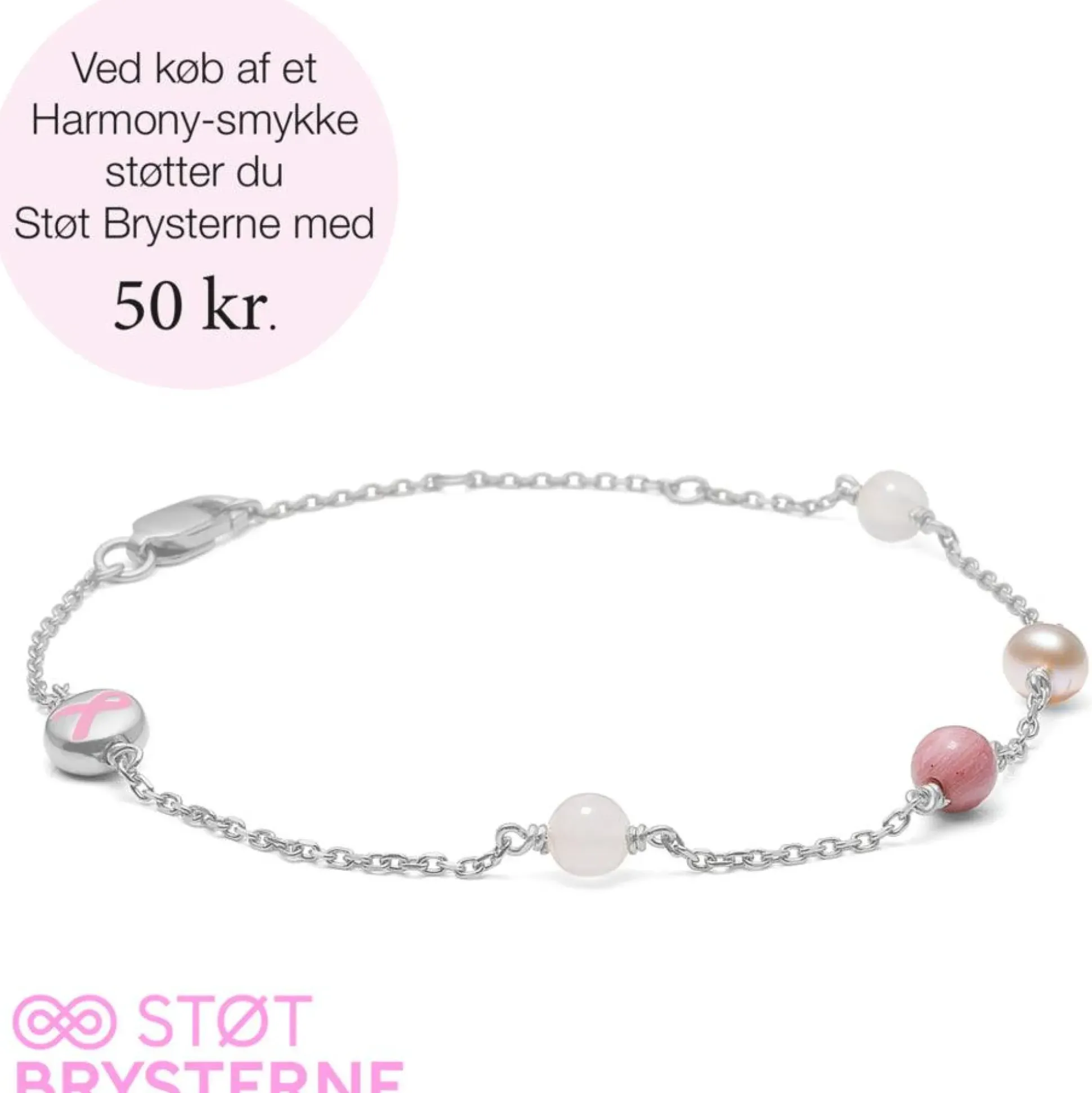 Mads Z HARMONY sølv armbånd - Støt Brysterne