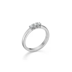 Mads Z 14kt. Crown Alliancring Hvidguld 0.12 ct.