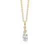 Mads Z 14kt Leonora Vedhæng Hvid Topas 0.03Ct W.Si