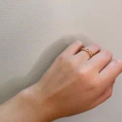 Mads Z 14kt Otilia Ring Med Peach Månesten
