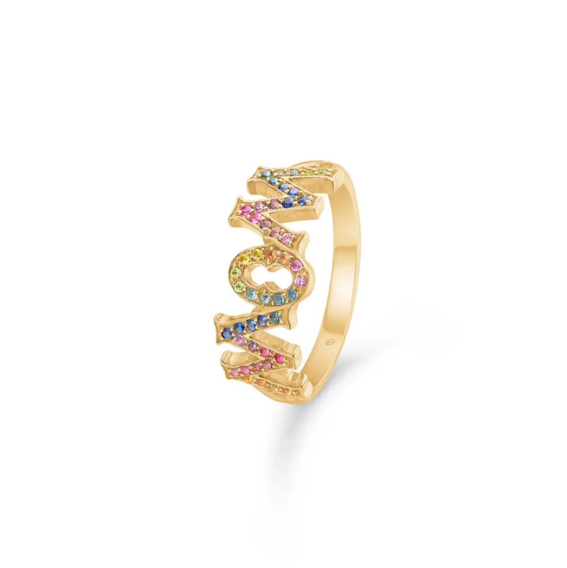 Mads Z 14kt Rainbow MOM/WOW Ring
