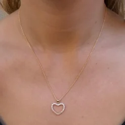Mads Z 8kt Rhianna Vedhæng - Hjertemotiv 17mm