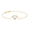Mads Z 14kt Tender Heart Rainbow Armbånd - 1554340