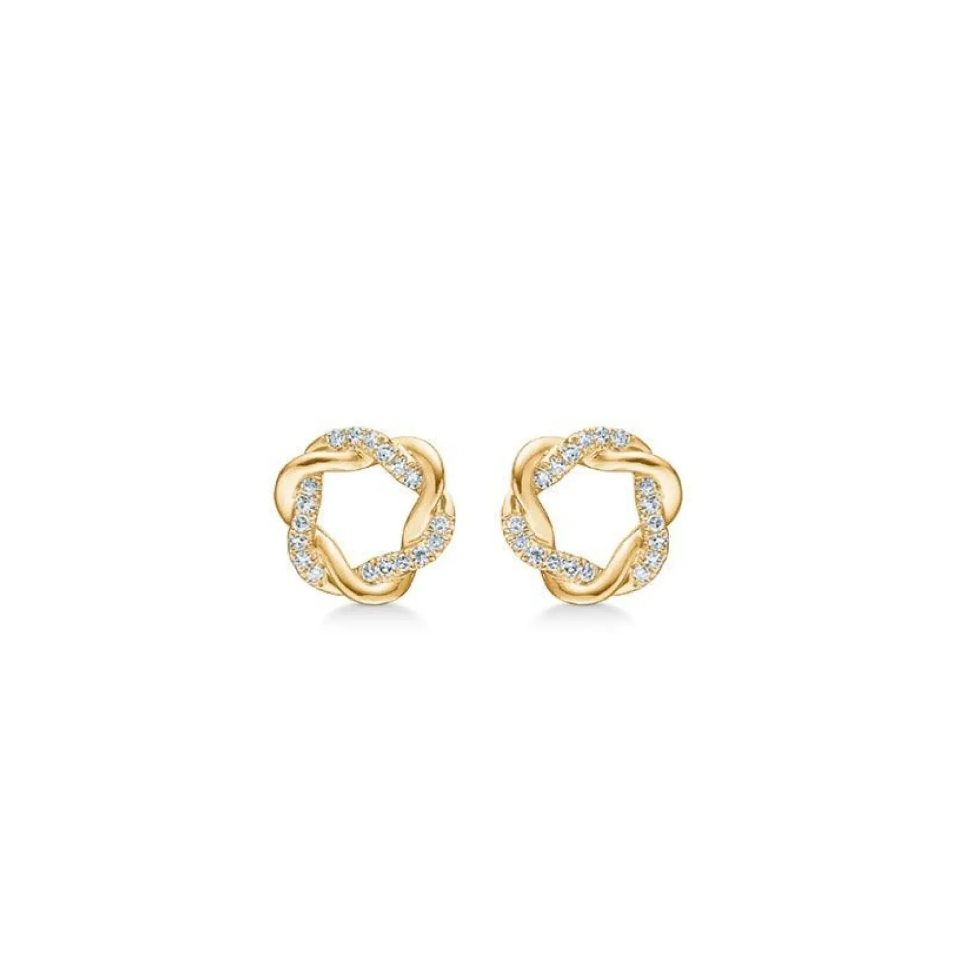 Mads Z 14kt Twist Ørestikker 0.085Ct W.Si