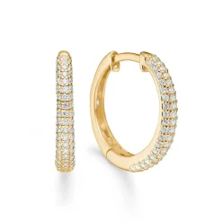 Mads Z LA BOHEME 8kt Guld Creoler Zirkonia