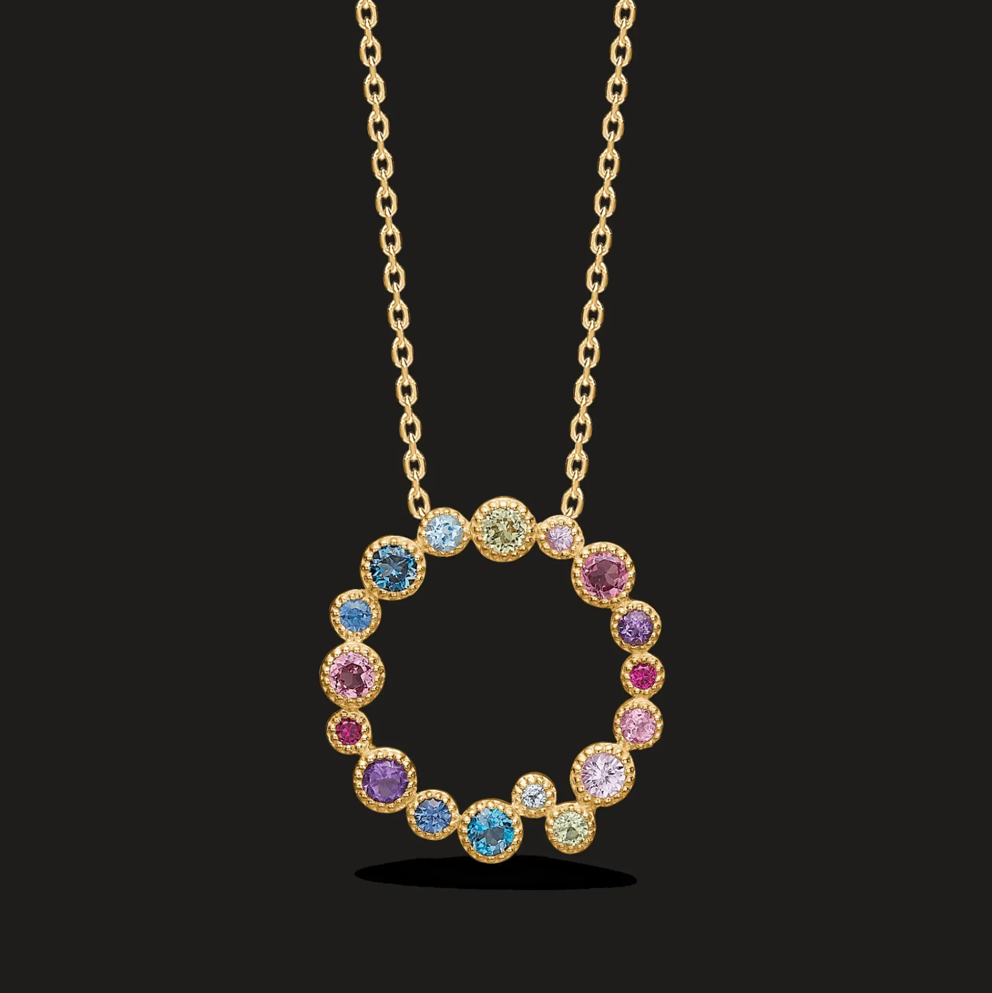 Mads Z Luxury Rainbow Petite Vedhæng 14kt Guld