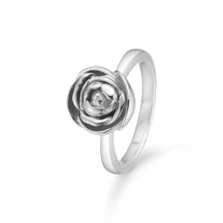 Mads Z Sølv Rosalie Ring m. Medium Rose