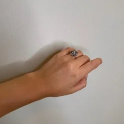 Mads Z Sølv Rosalie Ring m. Stor Rose