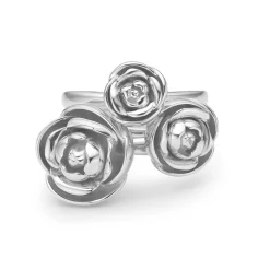 Mads Z Sølv Rosalie Ring m. Lille Rose