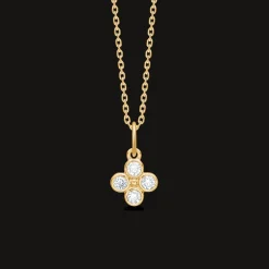 Mads Z Sophias Bloom 14kt Guld Vedhæng 0.20ct W.si