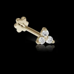 MARIA TASH Diamond Trinity Threaded Stud