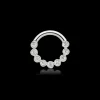 MARIA TASH 16G 6.5mm Diamond Scalloped Horizontal Eternity Clicker