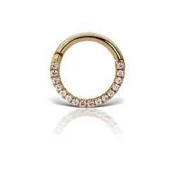 MARIA TASH 18kt Diamond Horizontal Eternity Hoop