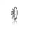 MARIA TASH 18kt Diamond Princess Creol Hvidguld