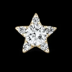 MARIA TASH 4.5mm Diamond Star Threaded Stud 18kt