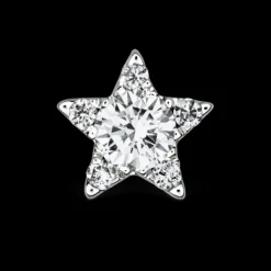 MARIA TASH 4.5mm Diamond Star Threaded Stud 18kt hvidguld