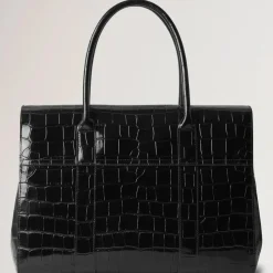 Mulberry Bayswater Croc Black