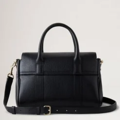 Mulberry Bayswater Satchel Black Small Classic Grain