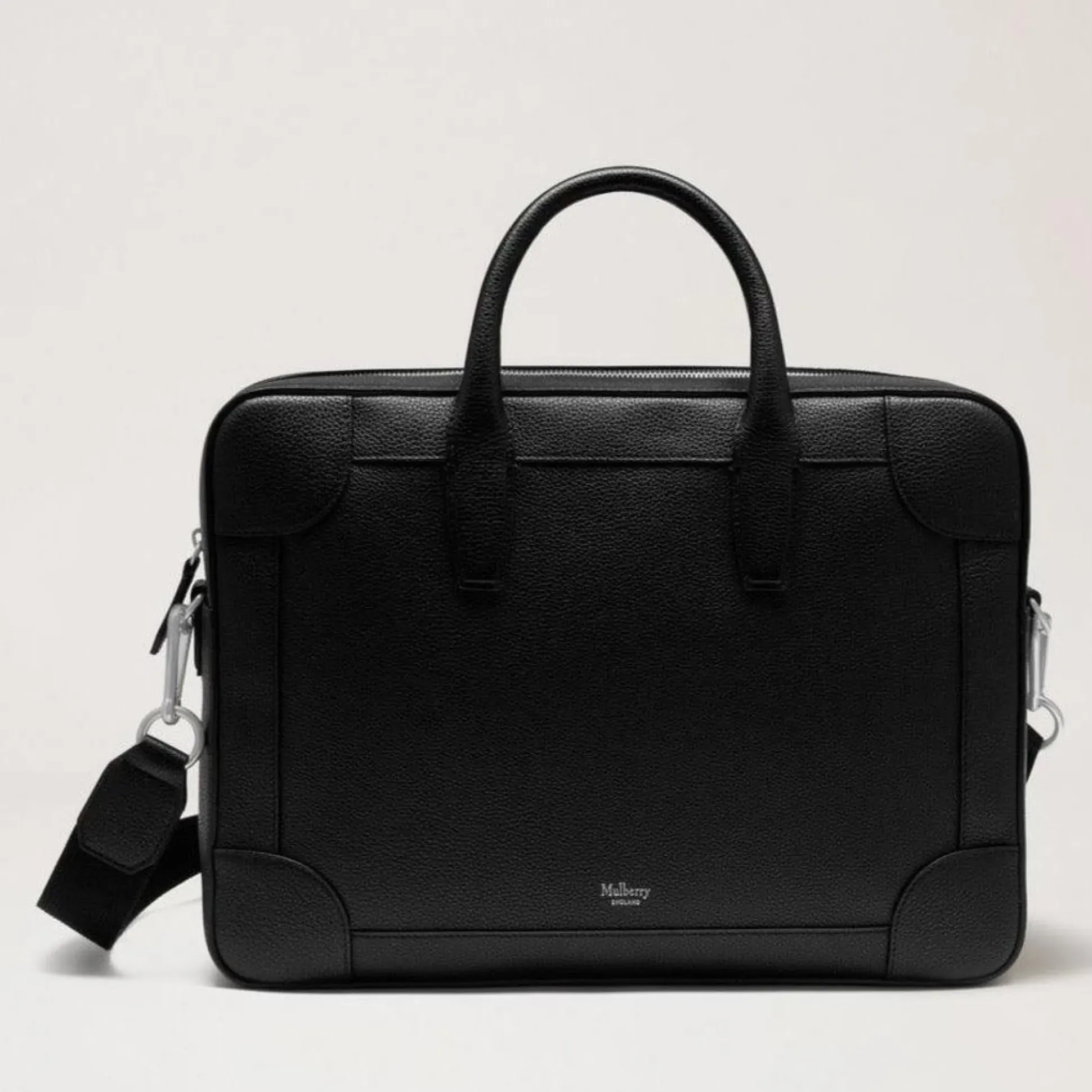 Mulberry Belgrave Single Document Holder Small Classic Grain Black