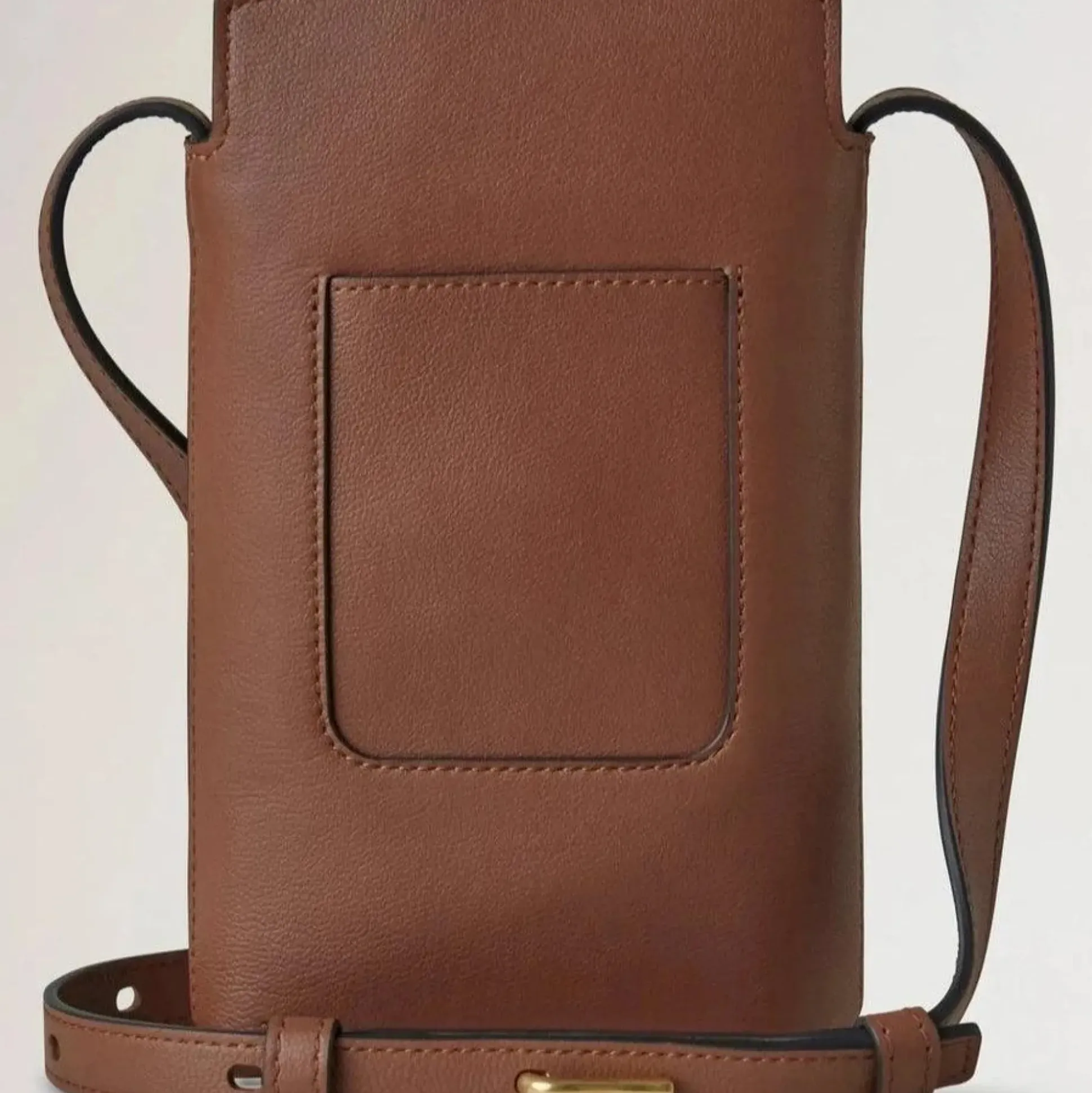 Mulberry Clovelly Phone Pouch Micro Classic Grain Oak