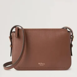 Mulberry Clovelly Pouch Micro Classic Grain Bright Oak