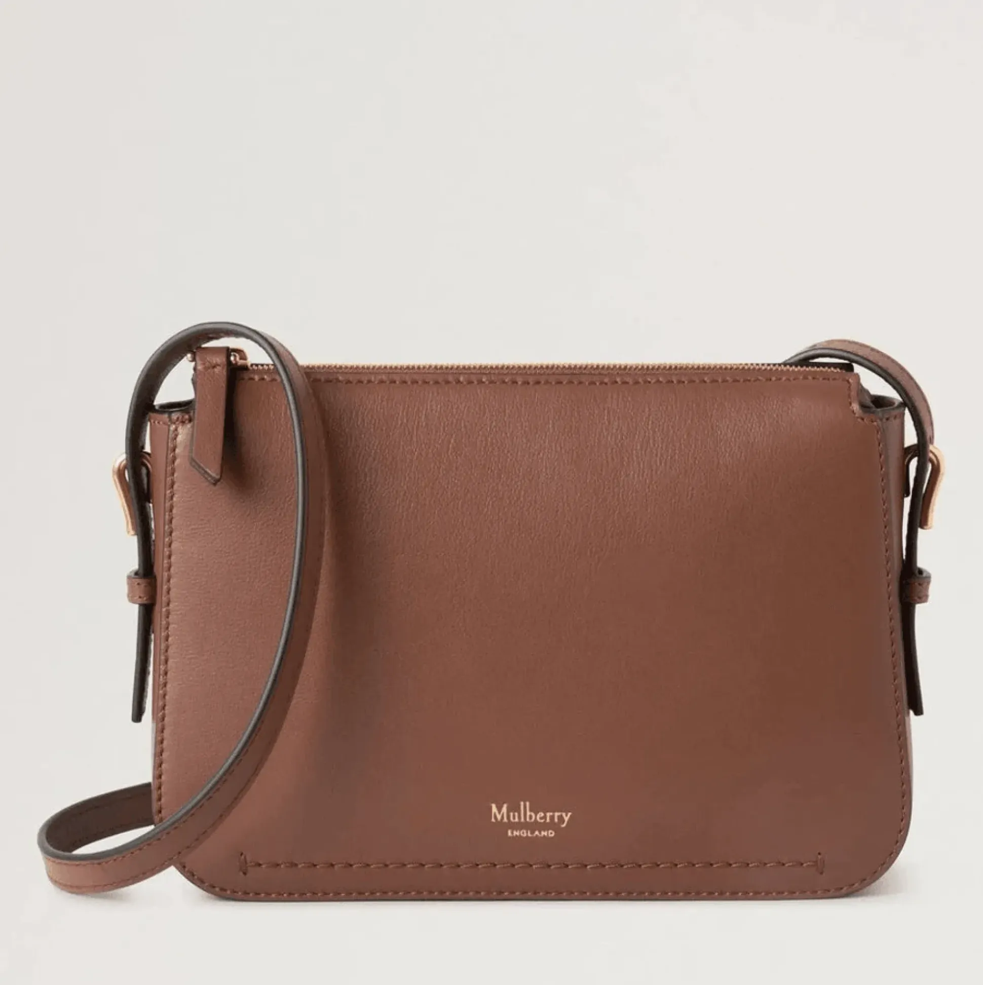 Mulberry Clovelly Pouch Micro Classic Grain Bright Oak