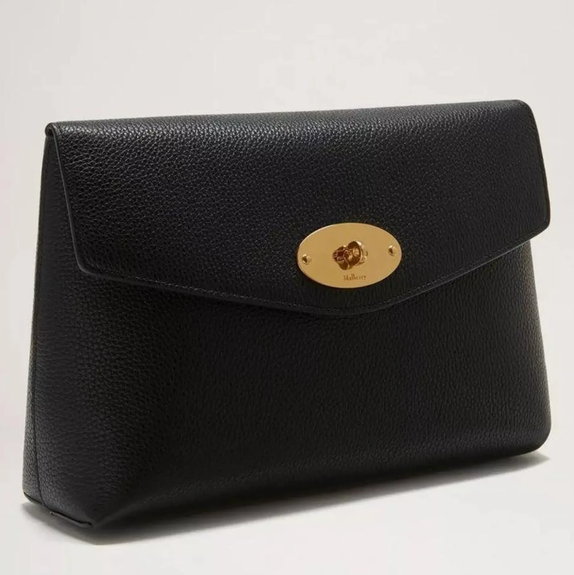 Mulberry Darley Cosmetic Pouch Black Classic Grain