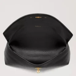 Mulberry Darley Cosmetic Pouch Black Classic Grain