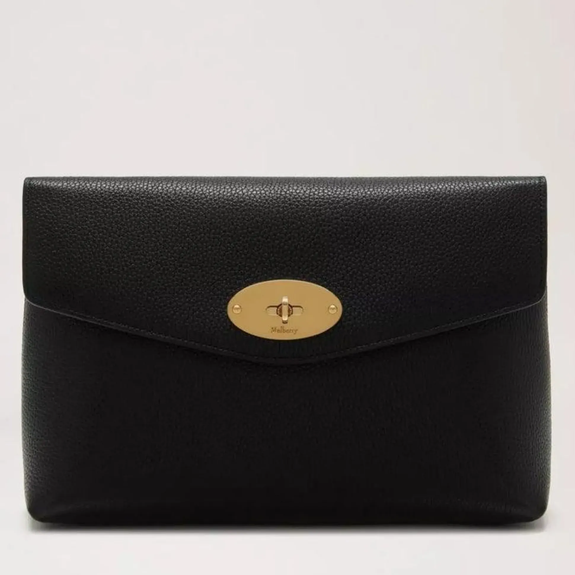 Mulberry Darley Cosmetic Pouch Black Classic Grain