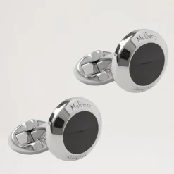Mulberry Enamel Coin Cufflink