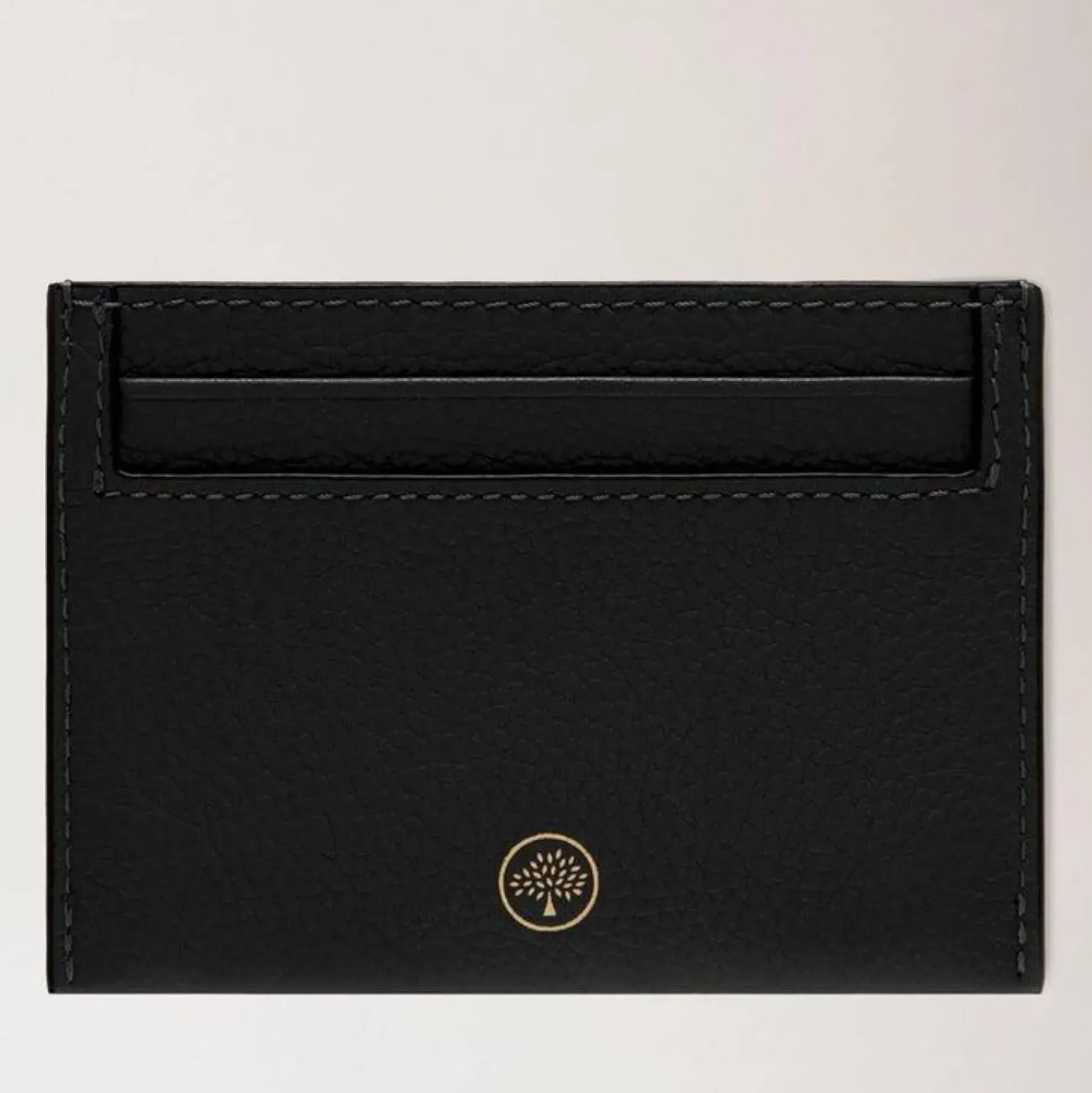 Mulberry Kortholder - Continental Credit Card Slip Natural Grain Black