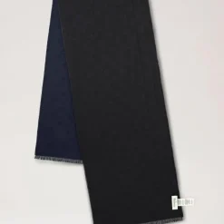 Mulberry Mens Scarf Tree Jacquard Midnight