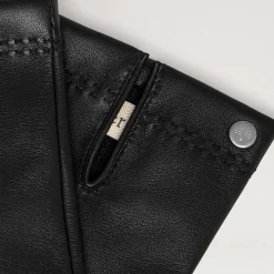 Mulberry Mens Soft Nappa Gloves Black