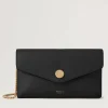 Mulberry Press Stud Pochette on Chain Black Micro Classic Grain