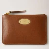 Mulberry Pung - Plaque Small Zip Pouch Oak NVT Legacy