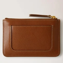 Mulberry Pung - Plaque Small Zip Pouch Oak NVT Legacy