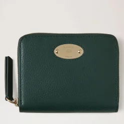 Mulberry Pung - Plaque Small Zip Wallet Mulberry Green