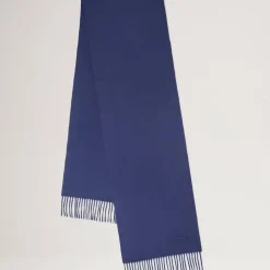 Mulberry Small Solid Merino Wool Scarf Night Sky