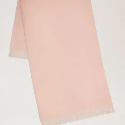 Mulberry Solid Merino Wool Scarf Rosewater