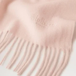 Mulberry Solid Merino Wool Scarf Rosewater