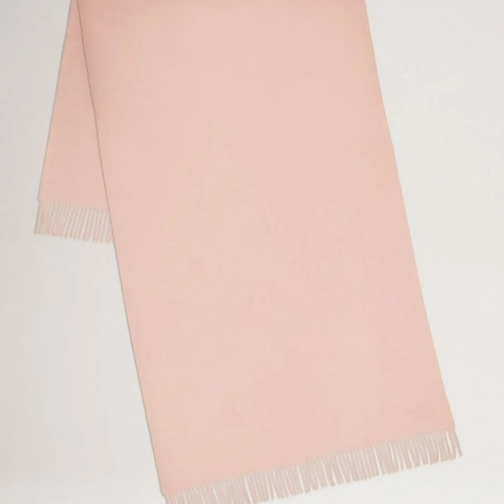 Mulberry Solid Merino Wool Scarf Rosewater