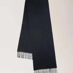 Mulberry Sort Cashmere Tørklæde 30x195